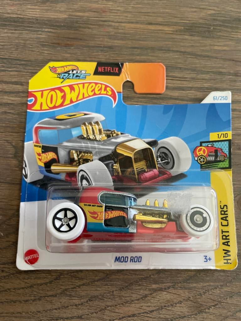 Hot Wheels Mod Rod - Netflix Let's Race - HW Art Cars, Ophalen of Verzenden, Nieuw