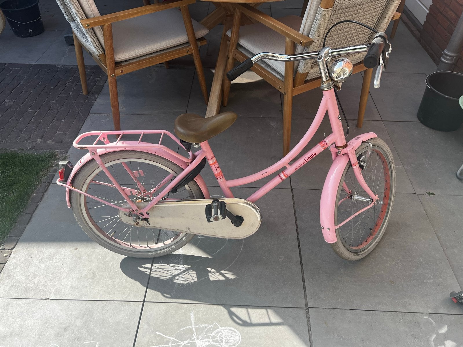 Roze kinderfiets 20 inch, Ophalen, Zo goed als nieuw, Terugtraprem, 20 inch of meer