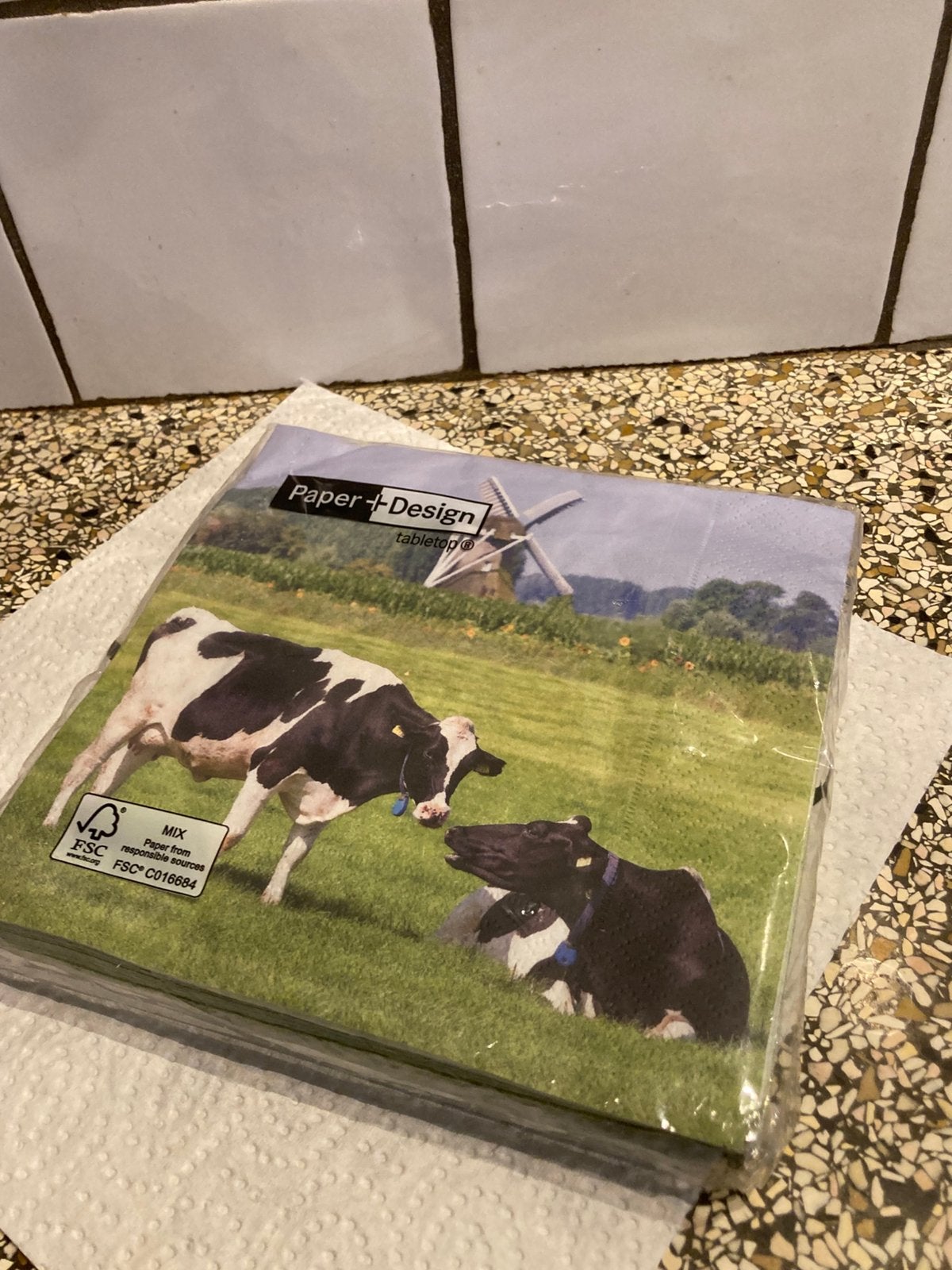 Servetten koe, Ophalen of Verzenden, Zo goed als nieuw