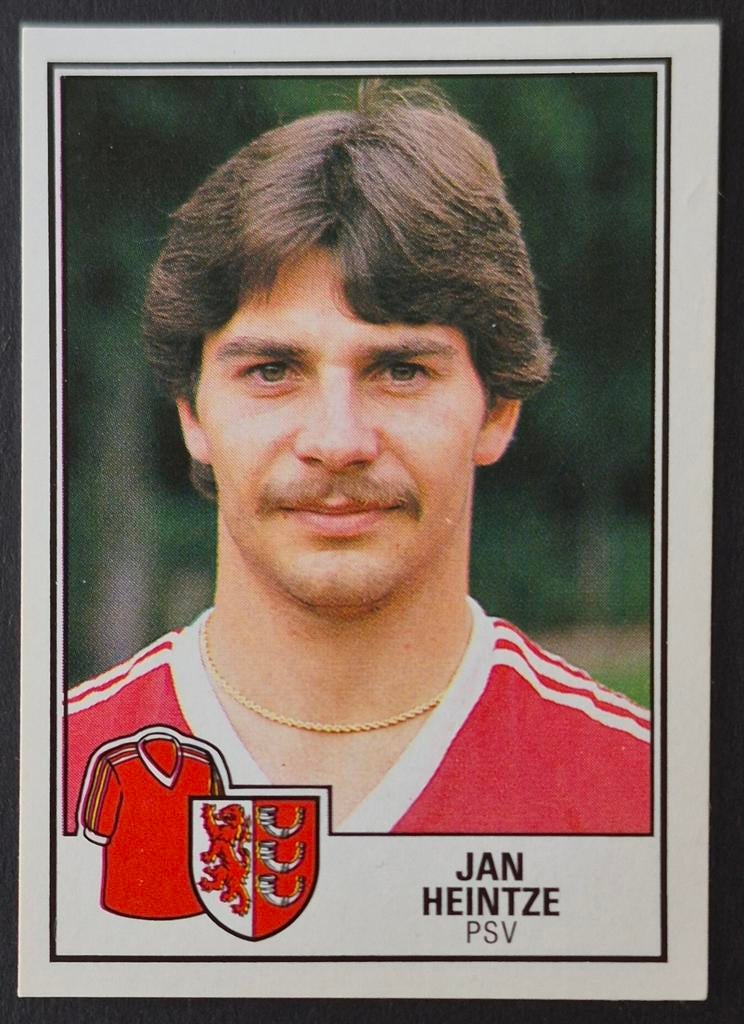 Panini sticker Jan Heintze - PSV, 1984/1985, Ophalen of Verzenden, Zo goed als nieuw, PSV, Poster, Plaatje of Sticker