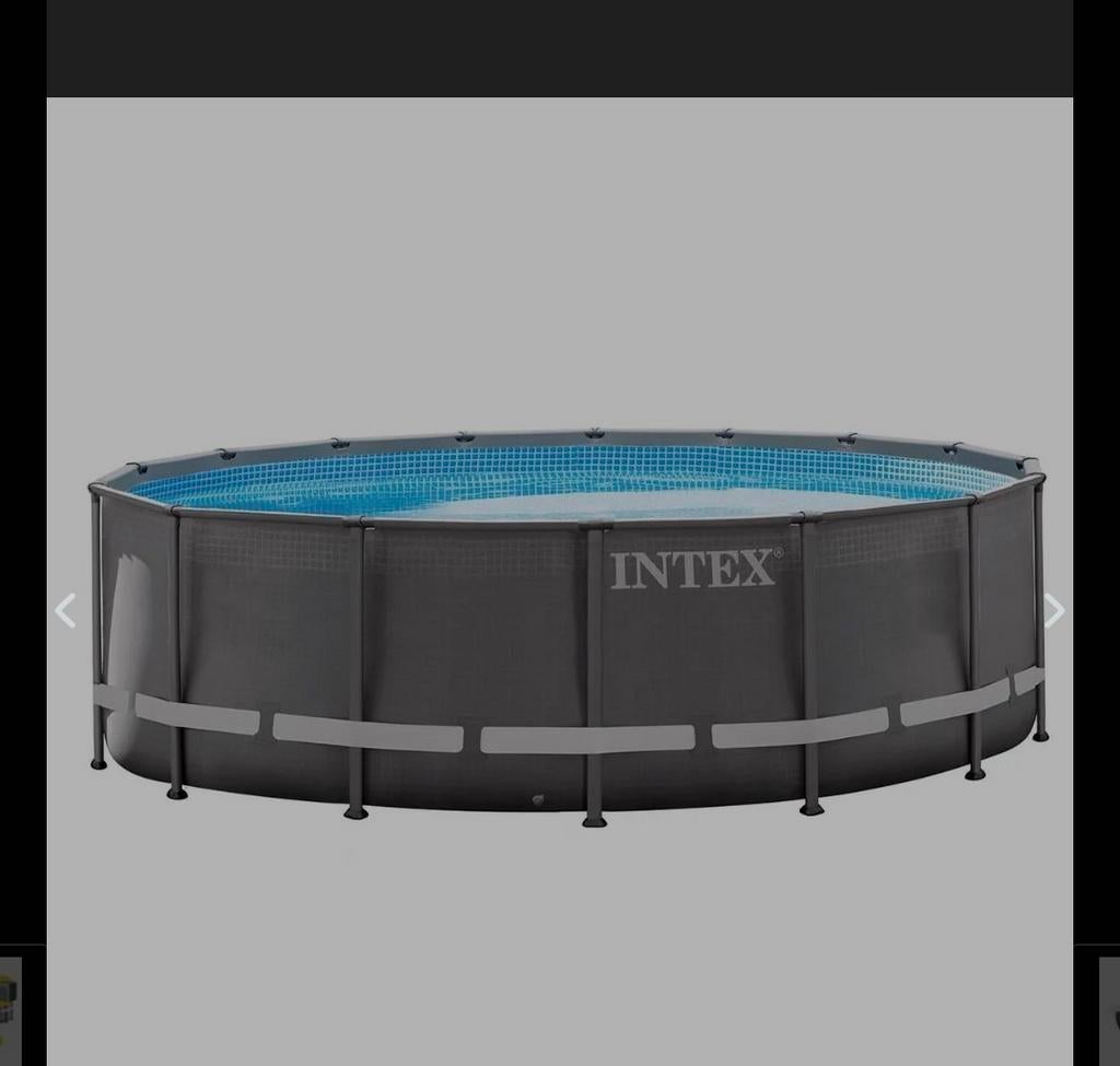 Intex Ultra XTR Frame zwembad 488x122cm met toebehoren, Tuin en Terras, Zwembaden, 120 cm of meer, Rond, 300 cm of meer, Ophalen of Verzenden