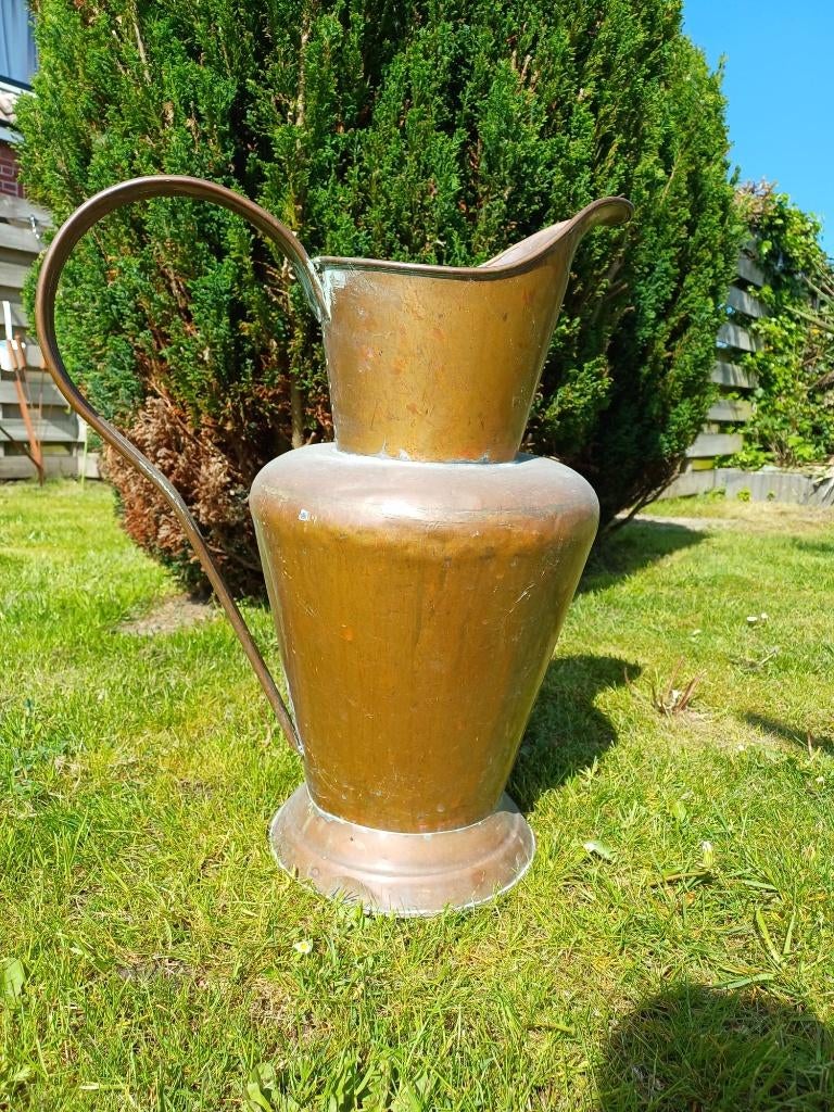 Authentieke Koperen Waterkan uit Oude Boeren Kaasmakerij, Antiek en Kunst, Ophalen, Koper