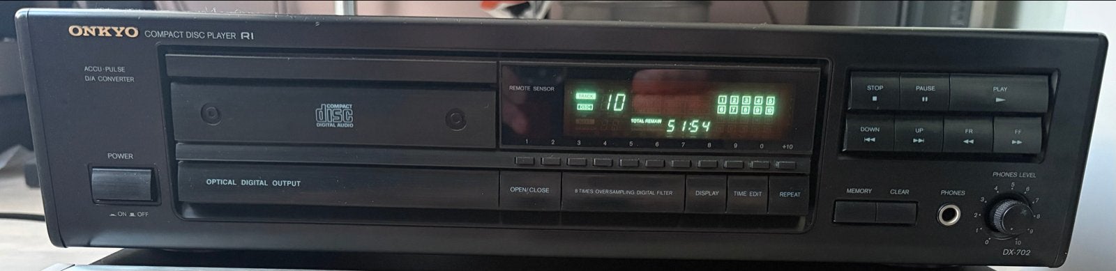 Onkyo DX-702 Compact Disc Speler - Klassieke Audio, Ophalen of Verzenden, Gebruikt, Overige merken