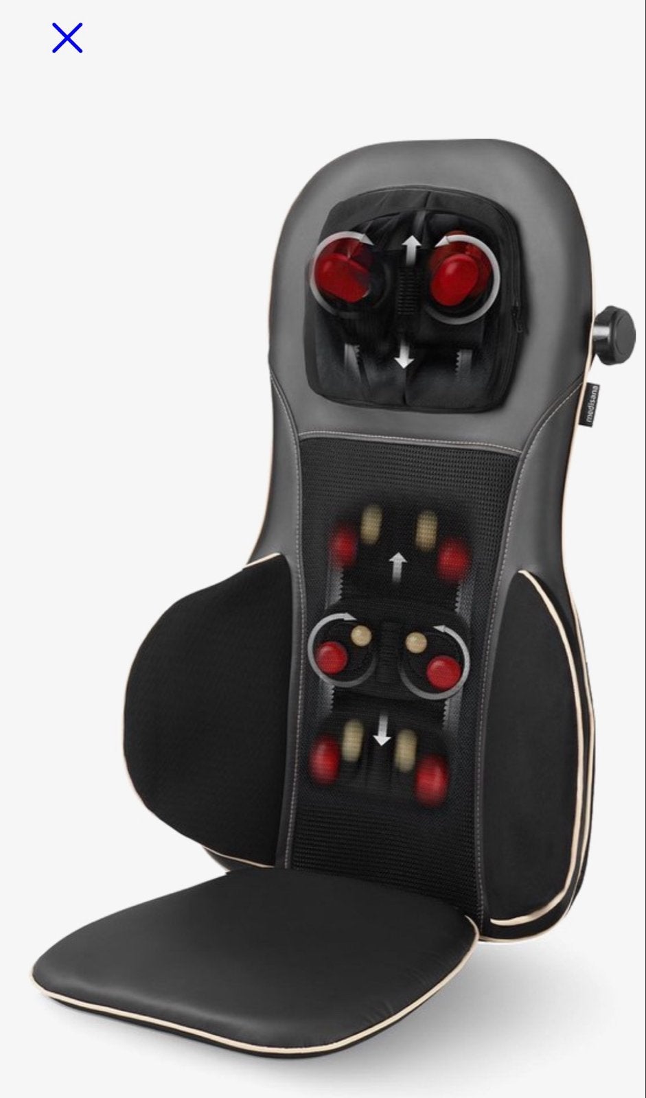 Medisana MC 825 Shiatsu-Acupressuur-Massagekussen, Ophalen of Verzenden, Zo goed als nieuw, Massagestoel of Kussen