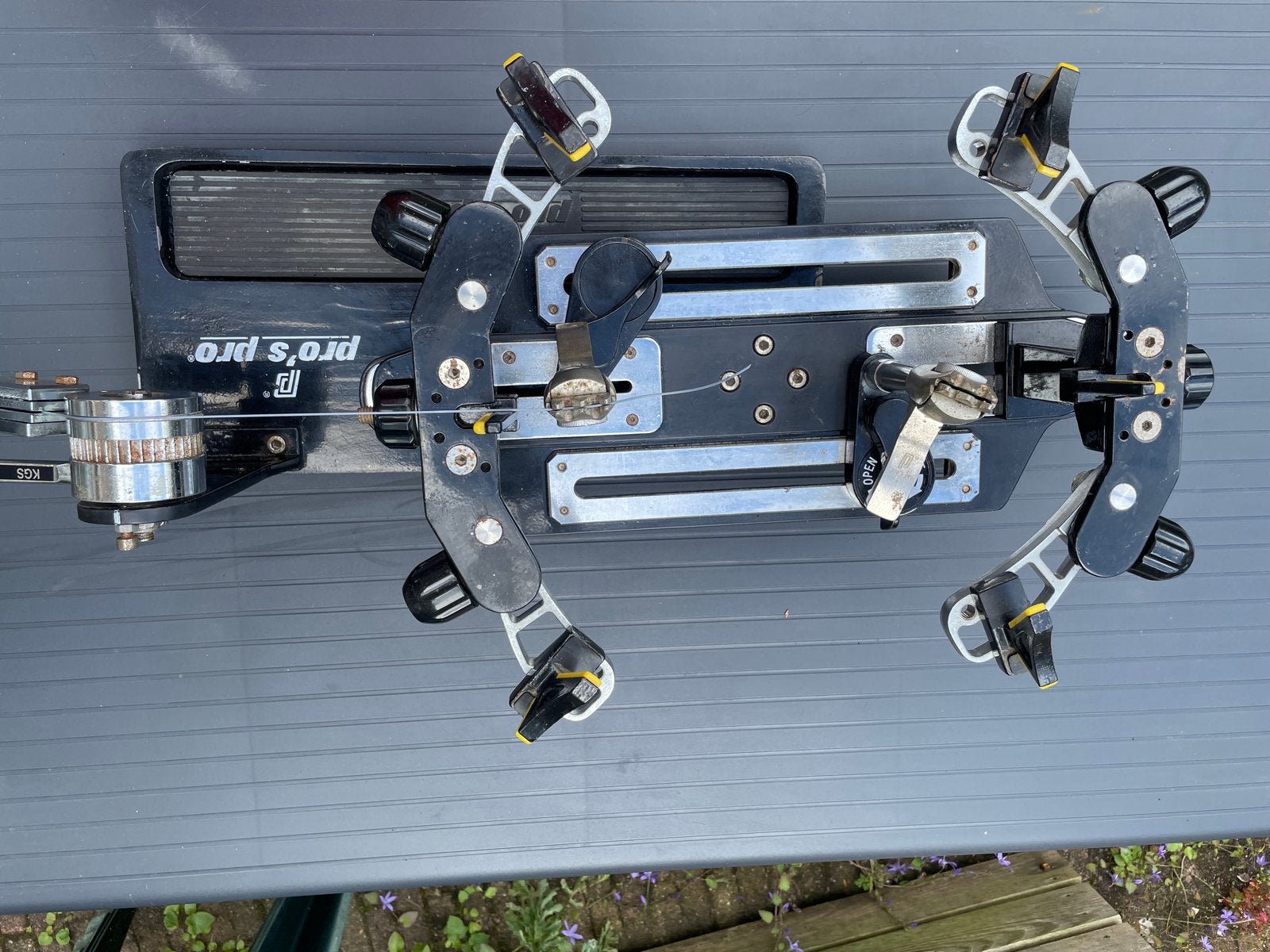 Pro's Pro Tennis Bespanmachine - Handmatig, Sport en Fitness, Ophalen, Gebruikt, Overige typen, Overige merken