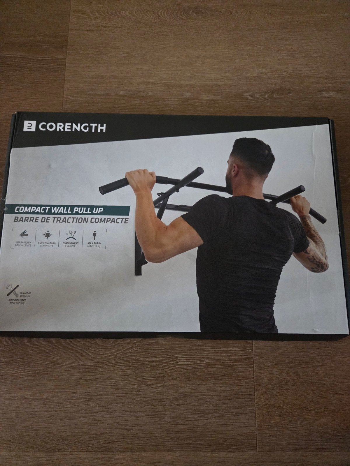 Compacte optrekstang voor wandmontage - Corength, Sport en Fitness, Ophalen, Nieuw, Rug, Oprekstang