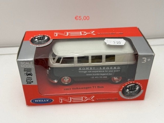Welly 1963 Volkswagen T1 Bus, Auto, Nietvermeld@example.invalid, Ophalen of Verzenden, Niet vermeld op de verpakking