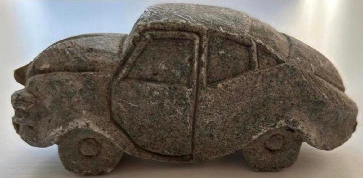 Massief beeldje VW Kever Volkswagen - 14,5 cm, Ophalen of Verzenden, Gebruikt, Overige typen