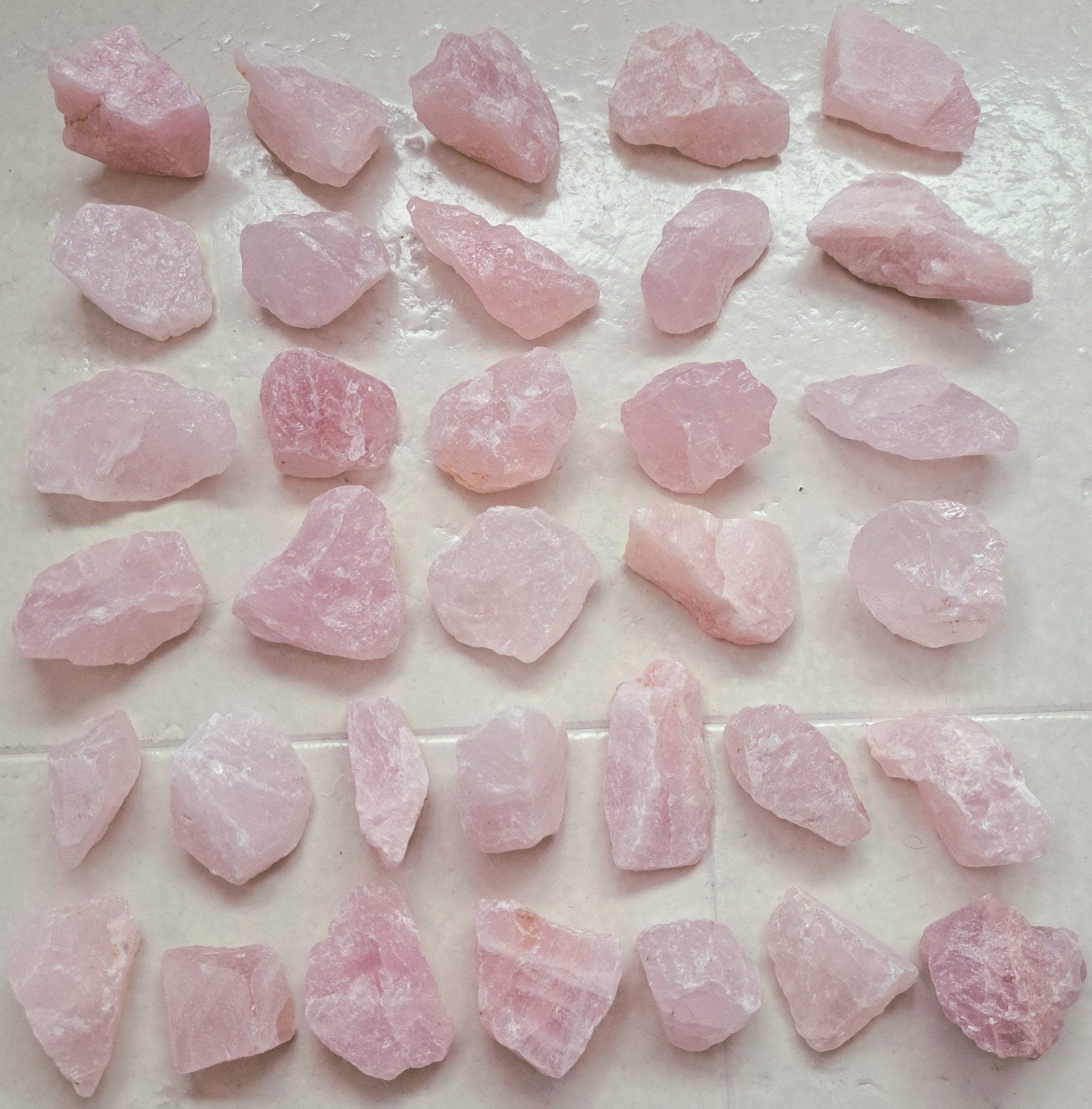 Rozekwarts edelstenen rozenkwarts edelsteen roze kwarts, Ophalen of Verzenden