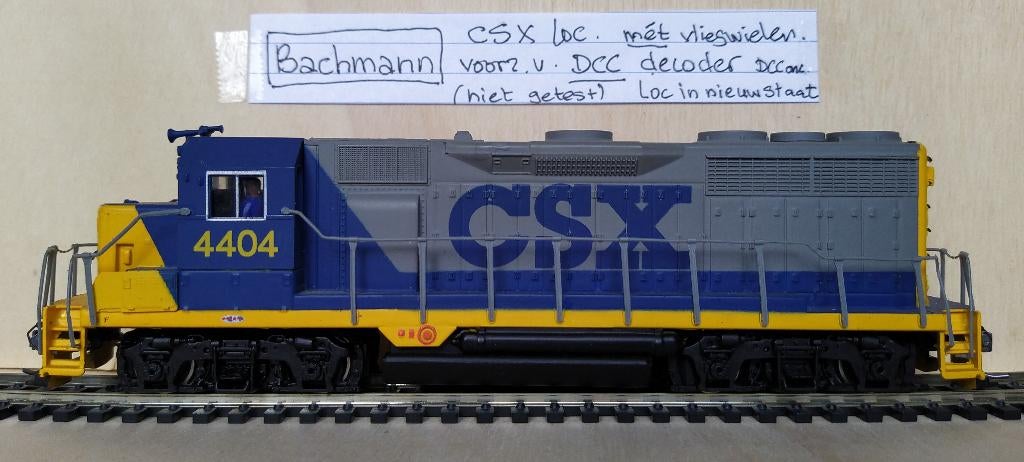 Bachmann USA CSX dieselloc, Verzenden, Zo goed als nieuw, Märklin, Gelijkstroom