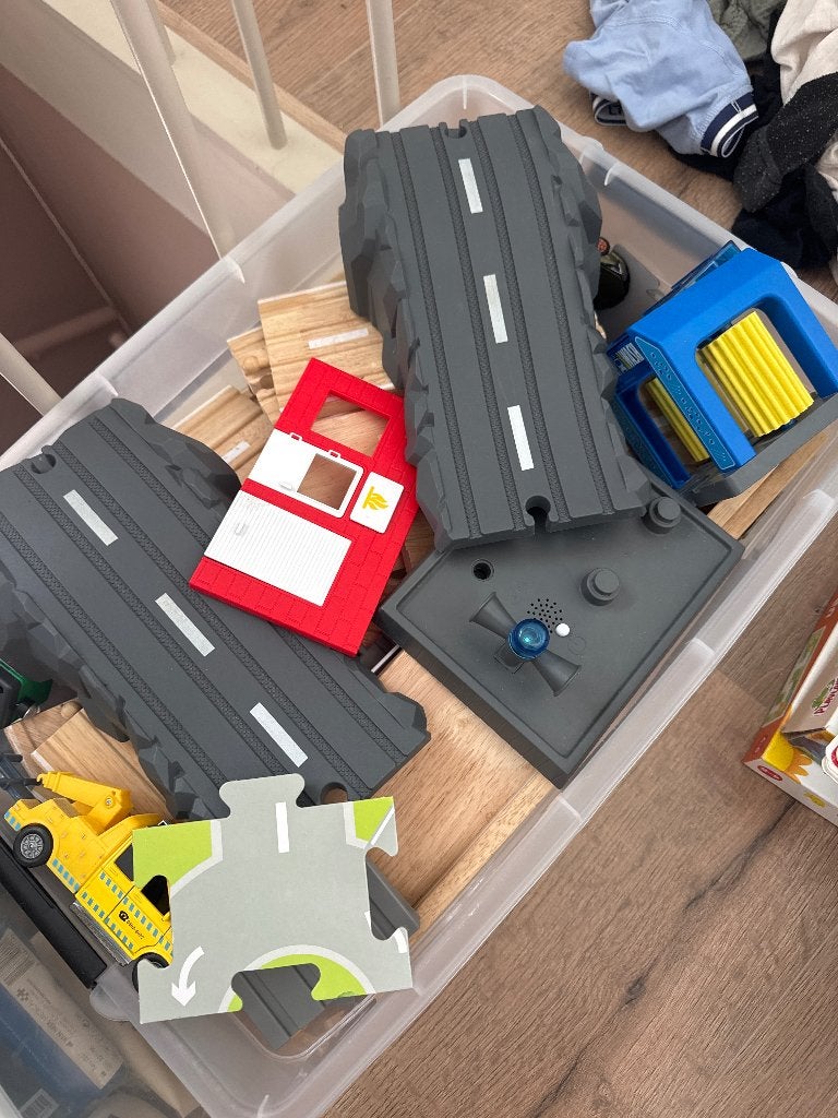 Trein baan set met werkende sirene, Ophalen, Gebruikt