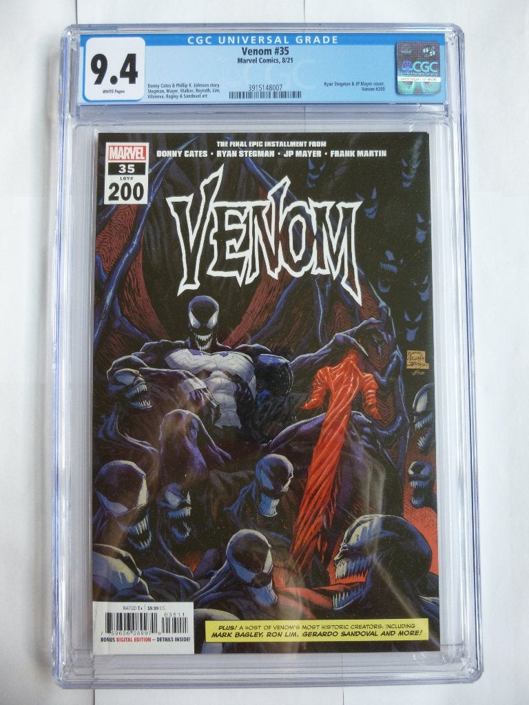 VENOM 35/200 MARVEL COMIC UIT 2021 CGC GRADED 9.4, Boeken, Strips | Comics, Eén comic, Amerika, Marvel Comics, Ophalen of Verzenden