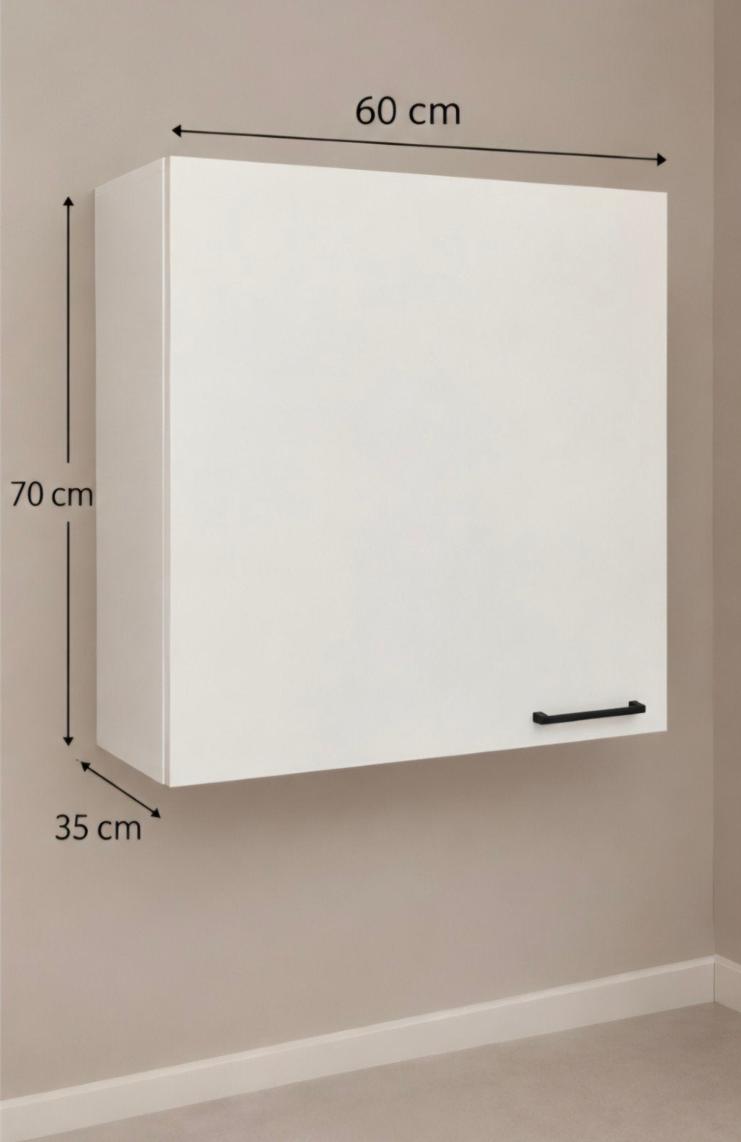 Bribus bovenkasten wit essen, 2 stuks 60 x 70cm, Huis en Inrichting, Ophalen, Gebruikt, Wit, 50 tot 100 cm