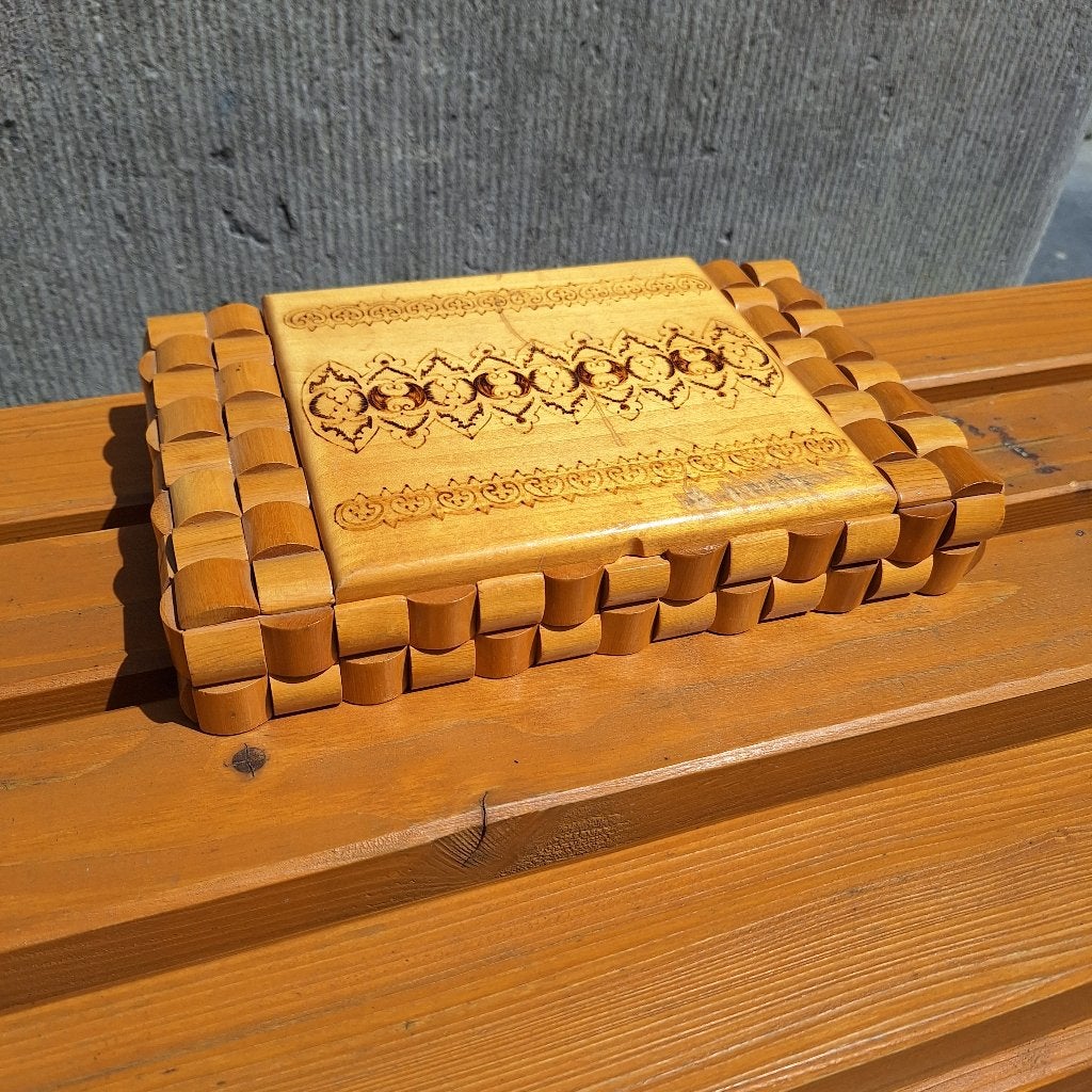 Vintage Houten Sieradenkistje / Doosje / Juwelendoosje, Ophalen of Verzenden