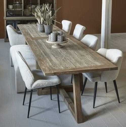 Nieuw - Riviera Maison Bali Eet Tafel Dining Table - 4 meter, Vijf personen of meer, Rechthoekig, Nieuw, 200 cm of meer