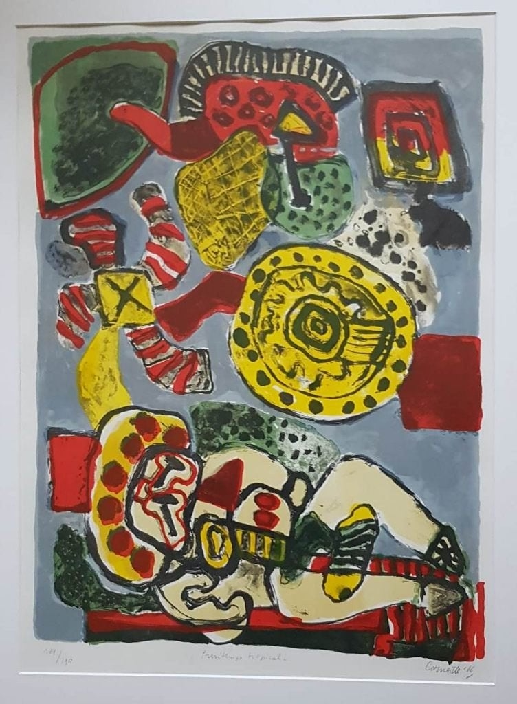 Corneille Beverloo (1922)Lithografie"Printemps Tr"Ges Gen Ge, Personages en Fantasiefiguren, Ophalen of Verzenden, Lithografie