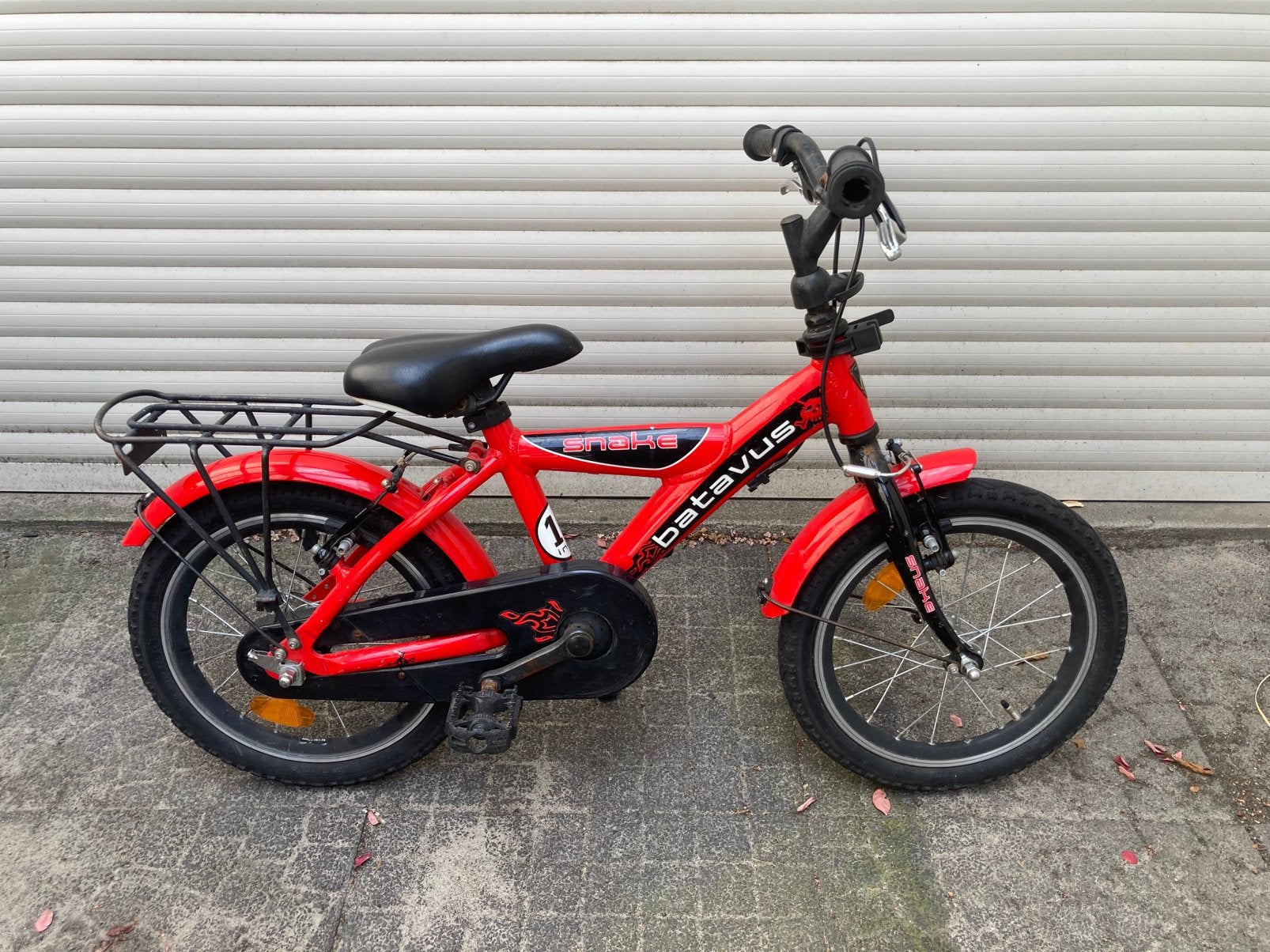Stoere Batavus Snake jongensfiets • 16 inch, Ophalen, Gebruikt, 16 tot 20 inch