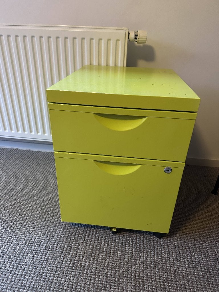 Groen ladenkastje ikea, Ophalen, Gebruikt, 1 of 2 laden, 50 tot 100 cm
