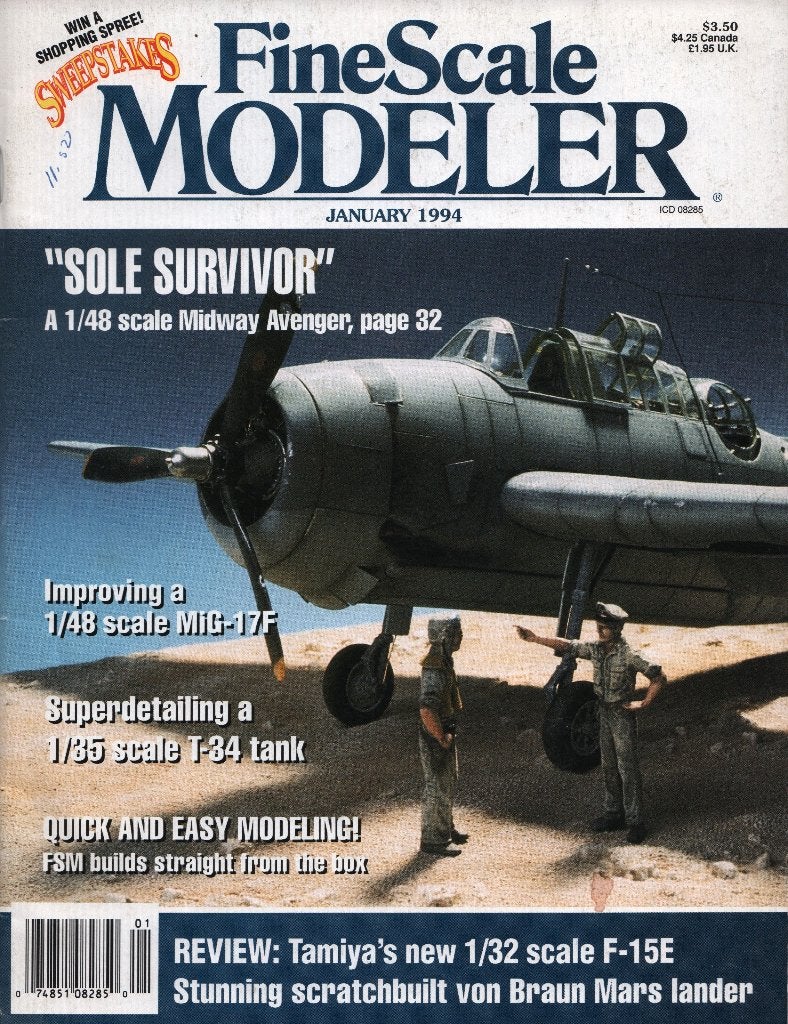 FineScale Modeler magazine Vol 12 No 1, Overige merken, Auto, 1:32 tot 1:50, Nieuw