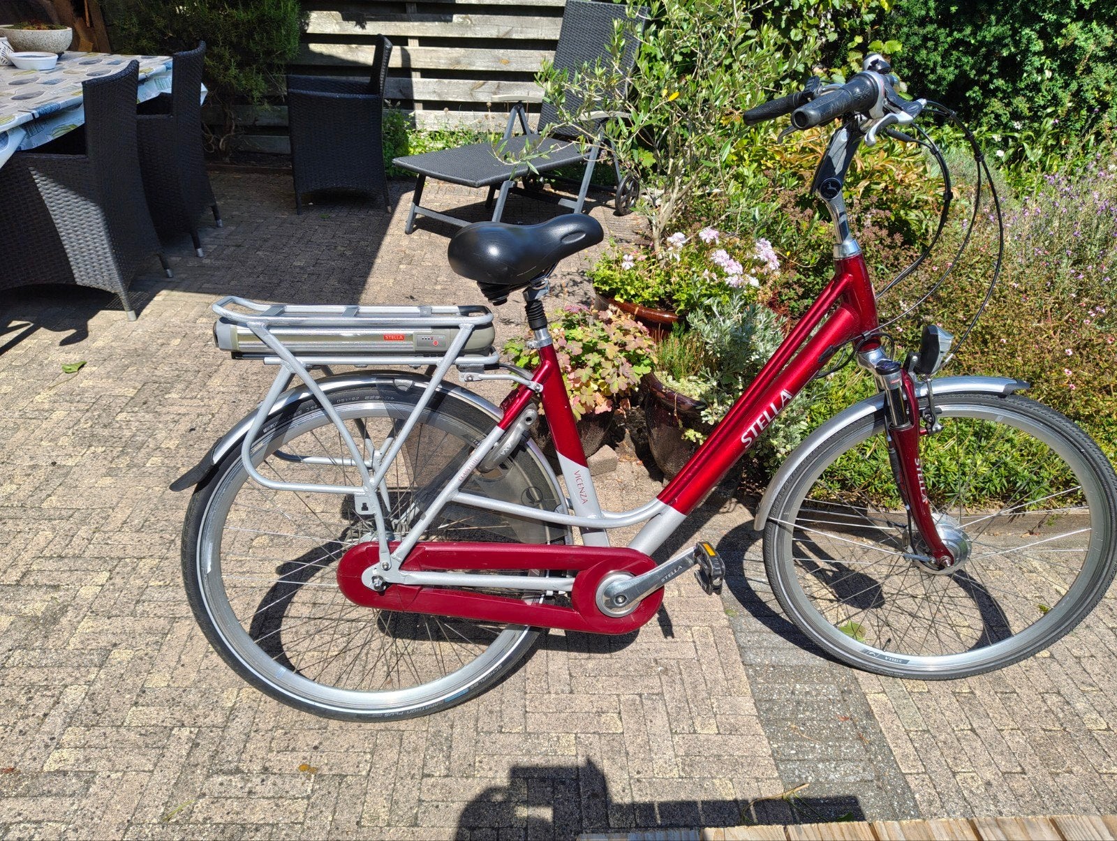 stella vicenza elektrische fiets, Gebruikt, 47 tot 51 cm, 30 tot 50 km per accu, Ophalen