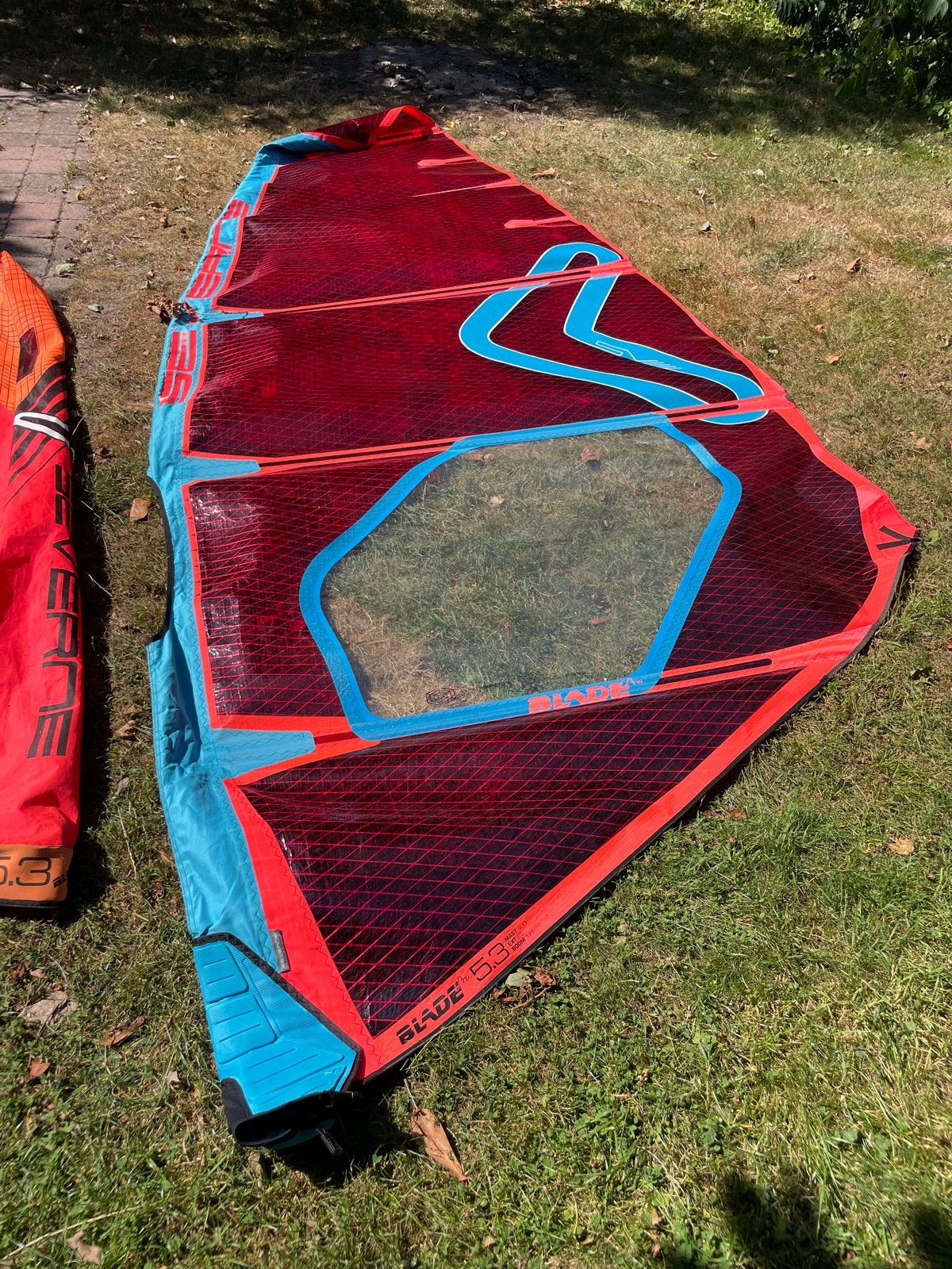 Severne Blade Pro 5.3 - Zo goed als nieuw, Watersport en Boten, Ophalen, 5 tot 6.5 m², Zo goed als nieuw, Severne