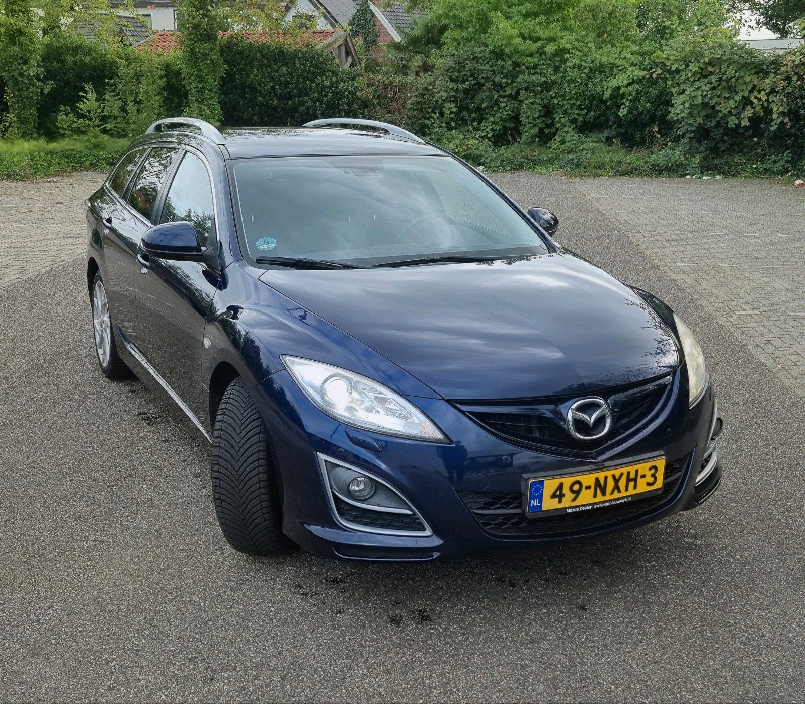 ​Mazda 6 Sportbreak 2.5 GT-M | 162.350 KM | Dealer Onderhoud, Dealer onderhouden, Zwart, 4 cilinders, Leder en Stof