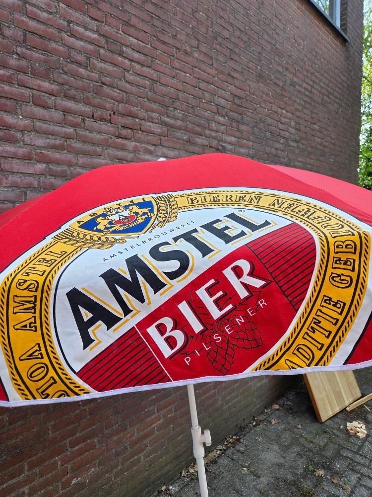 amstel bier parasol 160 cm diam, Ophalen of Verzenden, 'T Olde Gre-j, Info@toldegrej.nl, Endepoelstraat 20f Didam