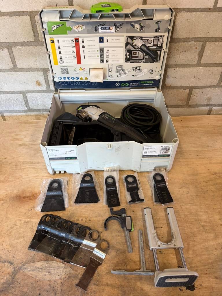 Festool Vecturo OS 400 EQ-Plus Zeer compleet, Ophalen of Verzenden, Zo goed als nieuw