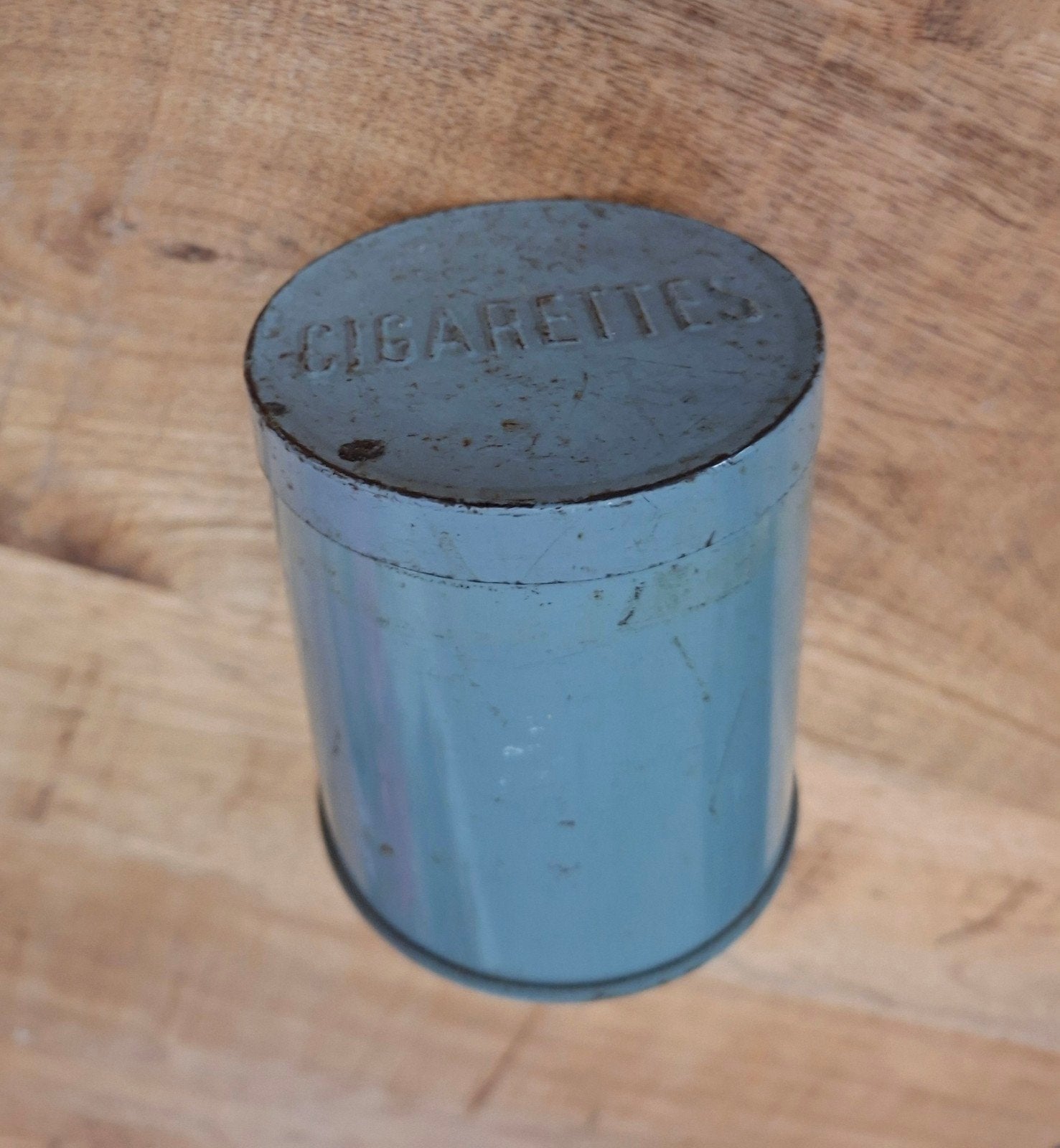 SIGARETTEN - RANTSOEN            BLIKJE  WW2, Ophalen of Verzenden, Gebruikt, Tabaksdoos of Verpakking