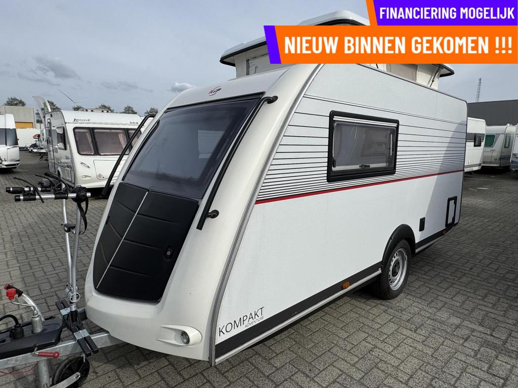 Kip KOMPAKT ADVENTURE 37Kk VLOERVER. LUIFEL, FIETSENDRAGER, Caravans en Kamperen, Caravans, Hordeur, Kip, Tot en met 2, Bedrijf