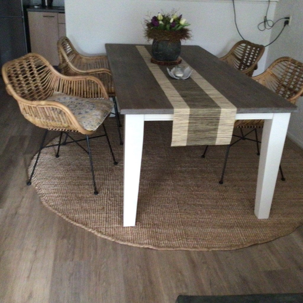 Eettafel 6 pers, Ophalen, Zo goed als nieuw, 4 tot 6 stoelen