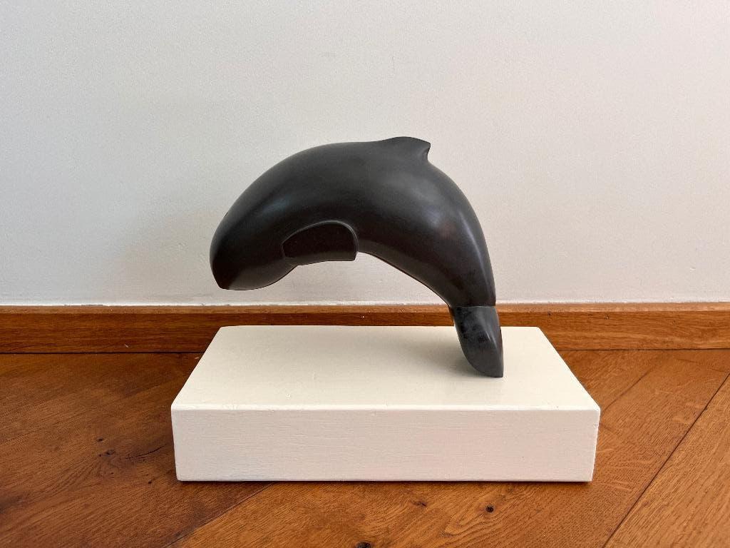 Handgemaakt beeld | Walvis | speksteen, Ophalen, 20 - 50 cm, Steen of Keramiek, Zeeleven