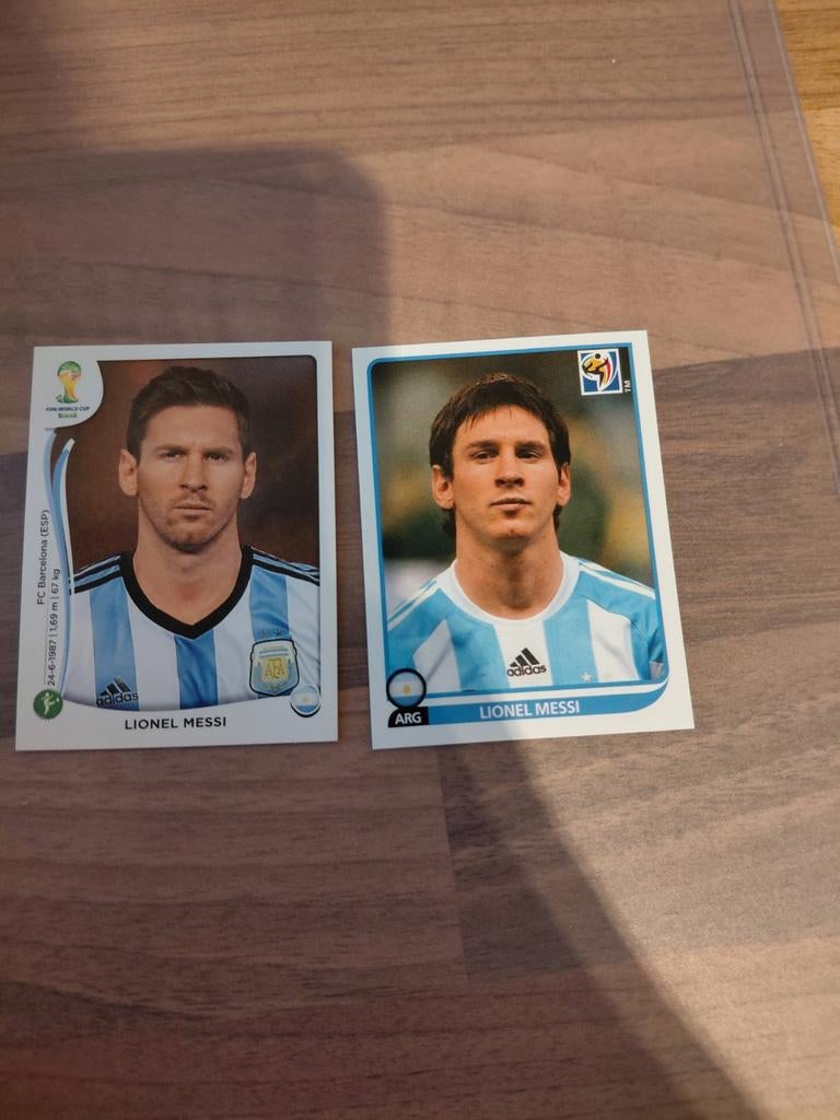 Lionel Messi Panini WK 2010 2014 Stickers - Zeldzaam, Ophalen of Verzenden, Zo goed als nieuw, Sport