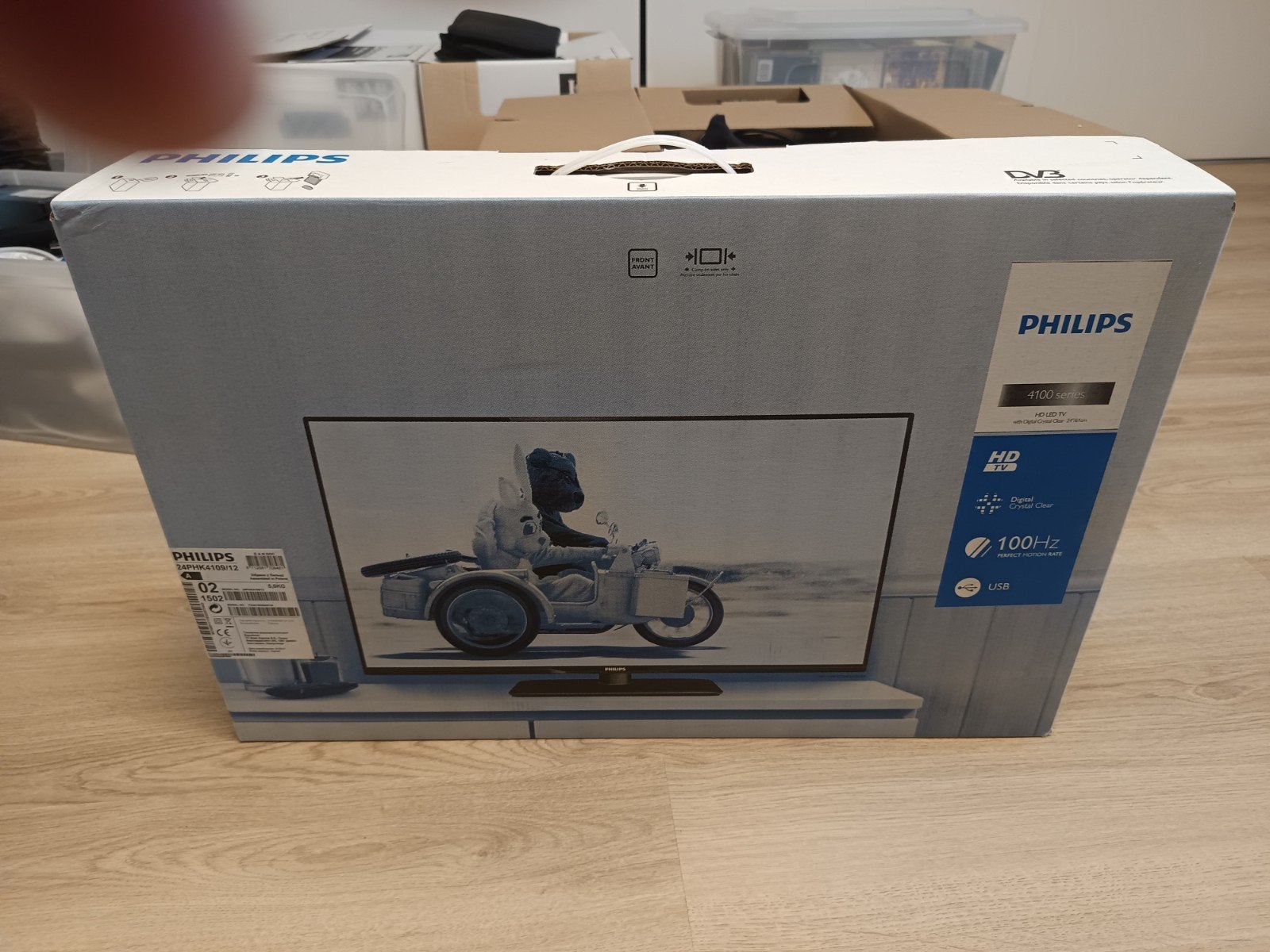 Philips 24PHK4109/12 HD Ready TV in originele doos, Philips, LED, HD Ready (720p), Ophalen of Verzenden