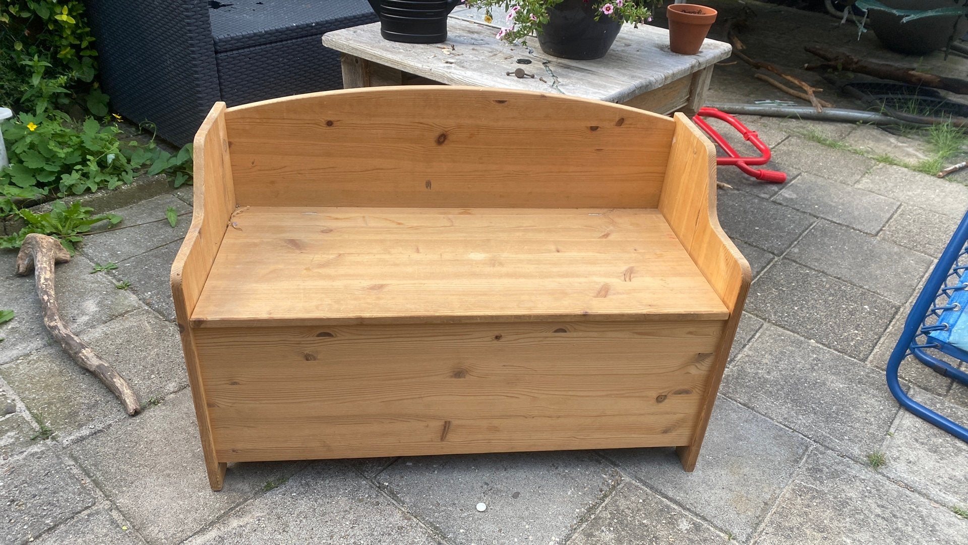 Opbergbankje hout, Kinderen en Baby's, Kinderkamer | Overige Meubels, Ophalen, Gebruikt, Overige typen