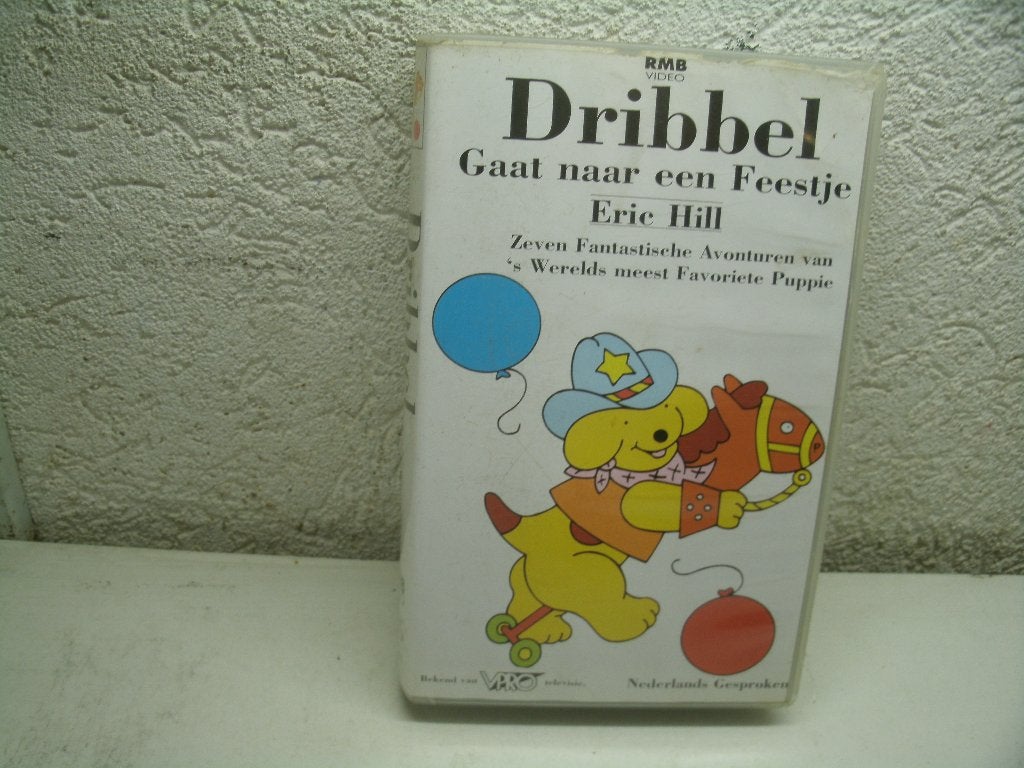 vhs 109a dribbel gaat naar een feestje, Alle leeftijden, Ophalen of Verzenden, Zo goed als nieuw