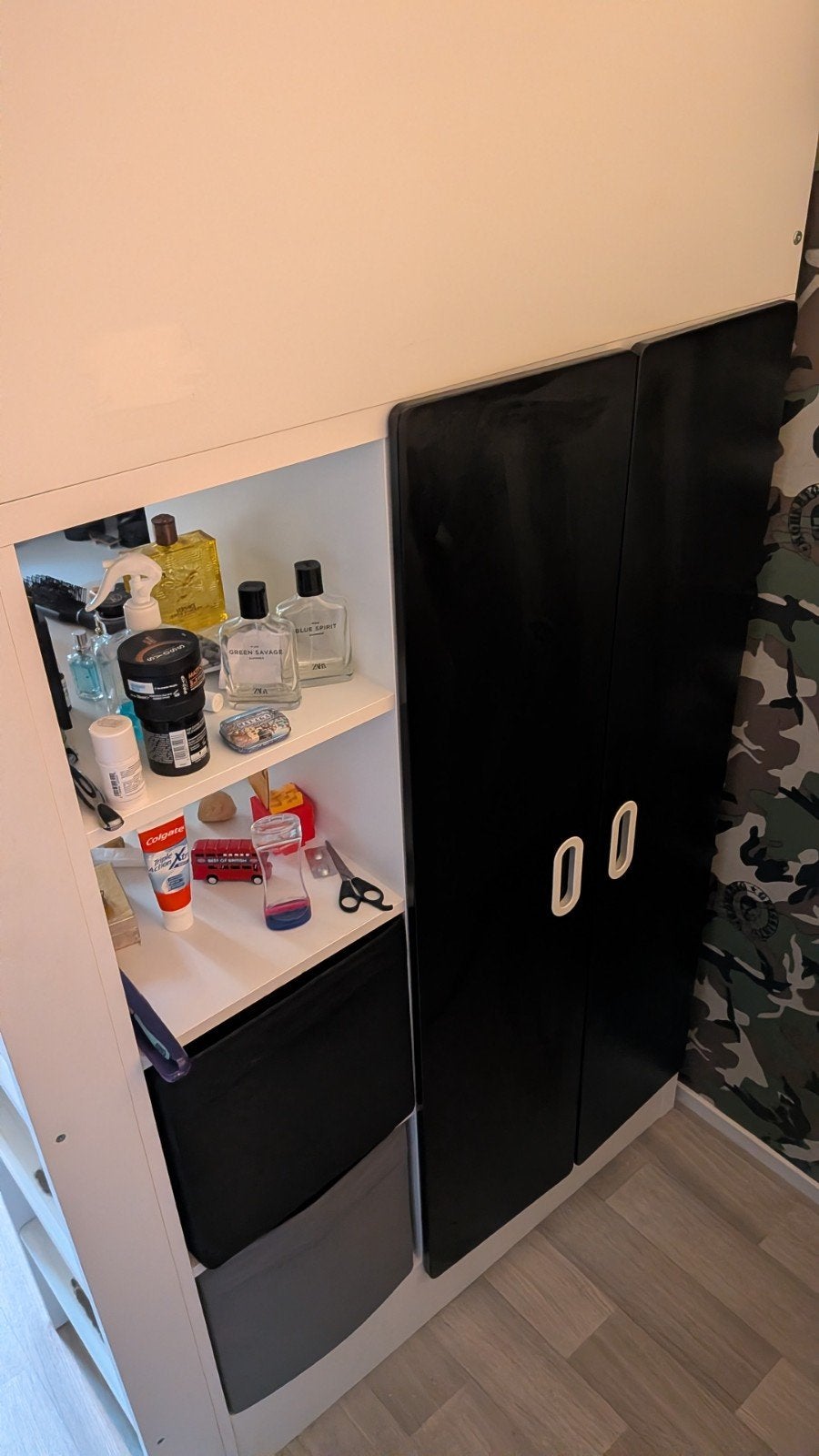 Ikea Stuva Hoogslaper met Bureau en Bureaustoel, Ophalen, Hoogslaper, Eenpersoons, 210 cm