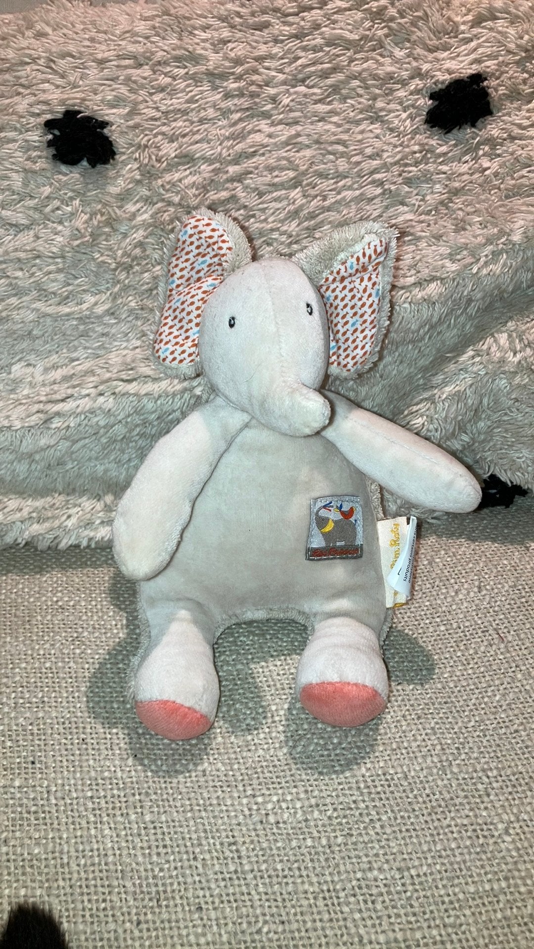 Moulin roty olifant, Kinderen en Baby's, Ophalen of Verzenden, Zo goed als nieuw, Olifant