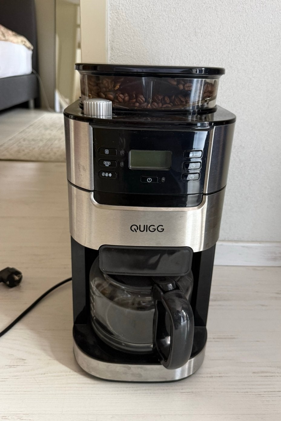 QUIGG koffieapparaat, 10 kopjes of meer, Ophalen of Verzenden, Zo goed als nieuw, Koffiemachine