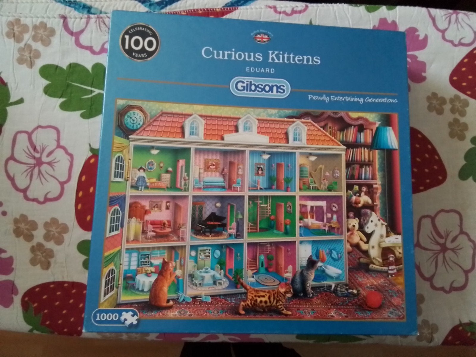 Gibsons Curious Kittens Puzzel 1000 stukjes, Ophalen of Verzenden, Zo goed als nieuw