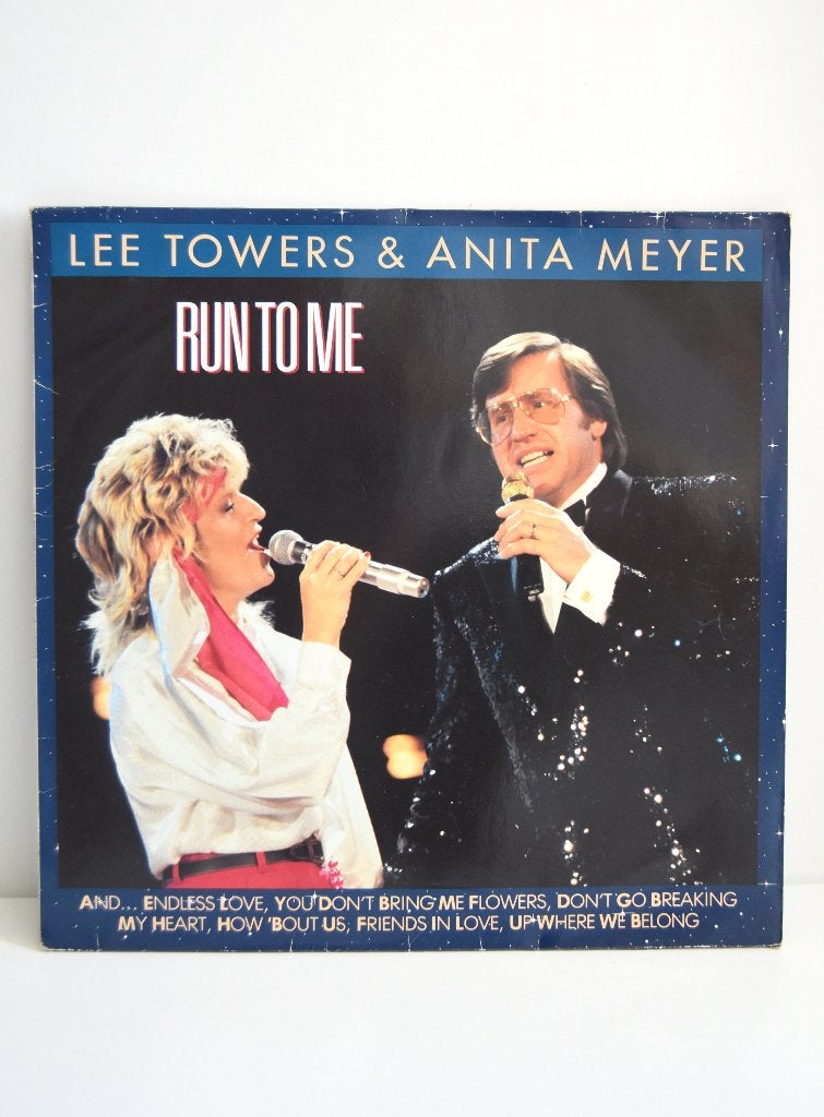 LP Lee Towers & Anita Meijer: " Run to me' in prima staat, LP, Ophalen of Verzenden, Zo goed als nieuw, Inclusief binnenhoes