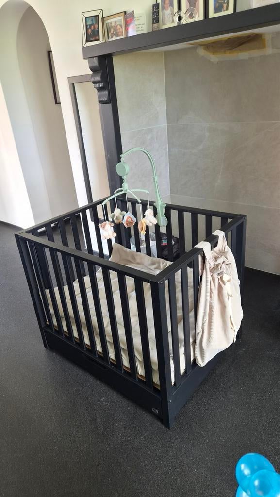 TWF box met lade zwart Sam, Kinderen en Baby's, Boxen, Gebruikt, Rechthoekig, Boxkleed, Lade, Ophalen