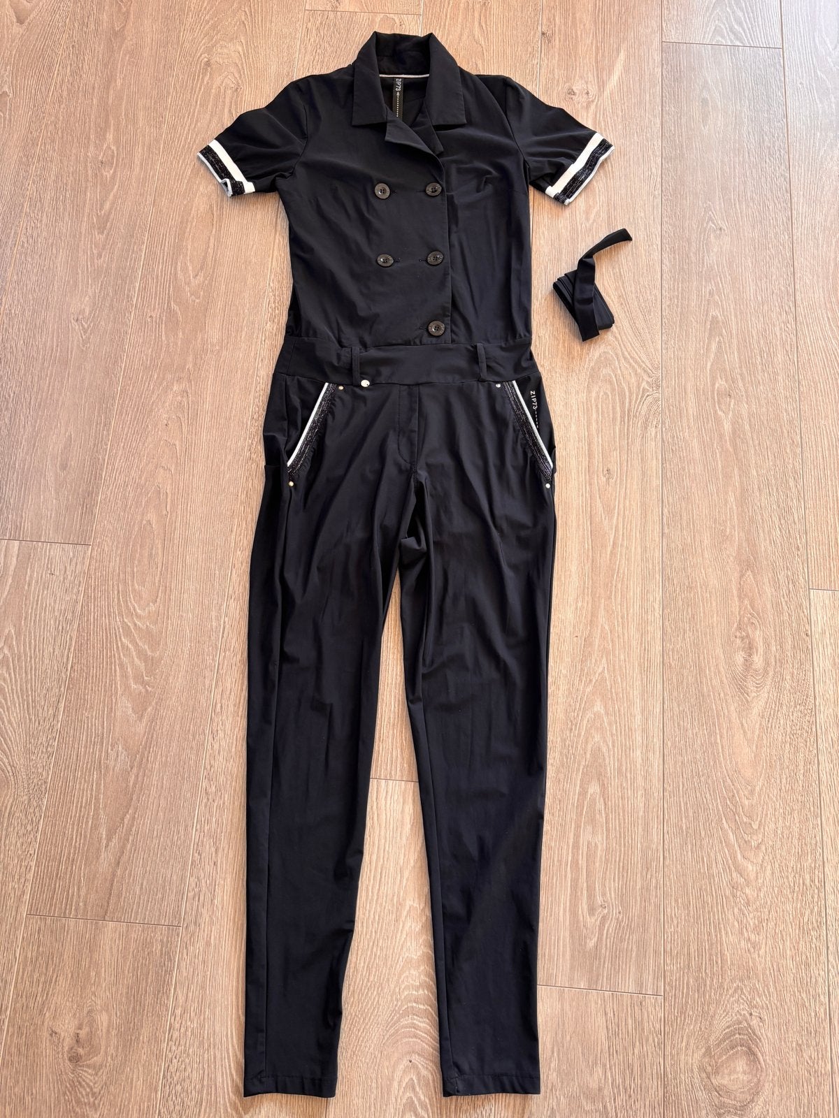 Zgan jumpsuit van Zip73 in maat S, travelstof, Kleding | Dames, Jumpsuits, Ophalen of Verzenden, Zo goed als nieuw, Maat 36 (S)