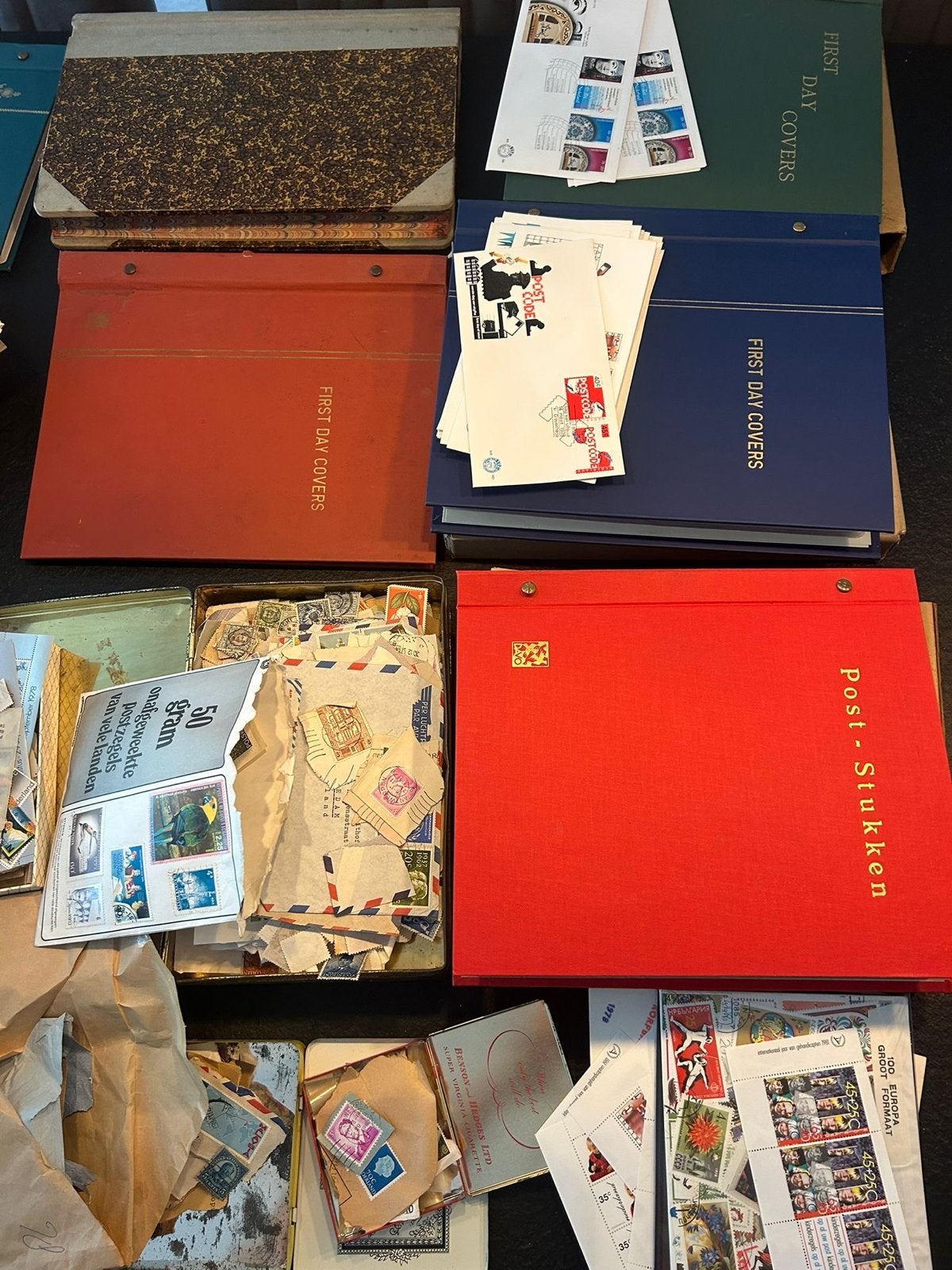 Diverse postzegels, FDC's en lege albums, Ophalen, Beschreven, Nederland
