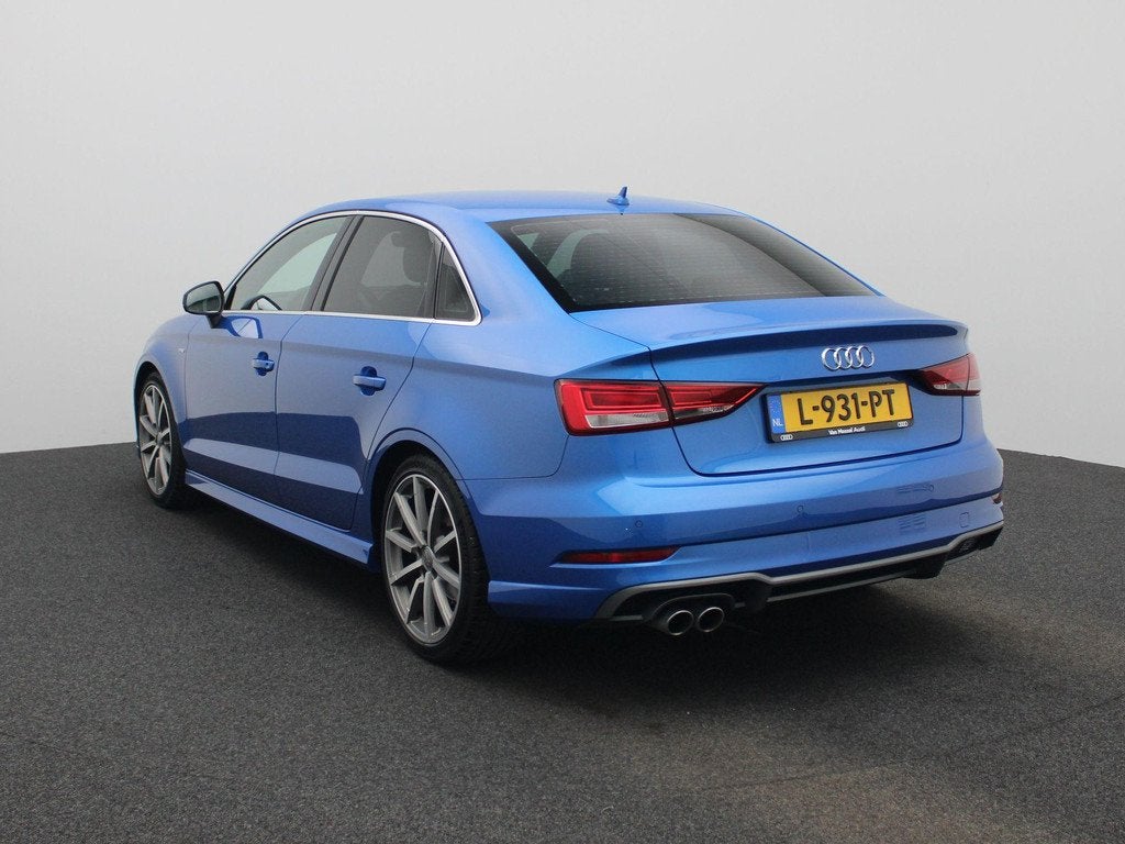 Audi A3 Limousine 1.5 TFSI CoD Sport S Line Edition | Airco, Auto's, Audi, 12 maanden, Gebruikt, Blauw, Leder en Stof