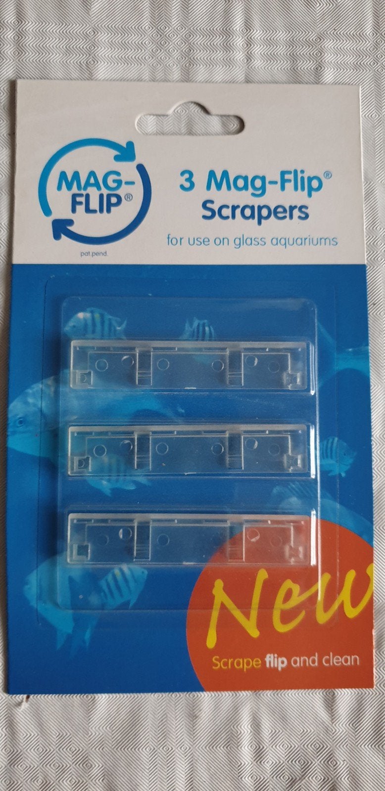 3 stuks acryl schraper mesjes voor de Mag-Flip, Dieren en Toebehoren, Vissen | Aquaria en Toebehoren, Ophalen of Verzenden, Nieuw