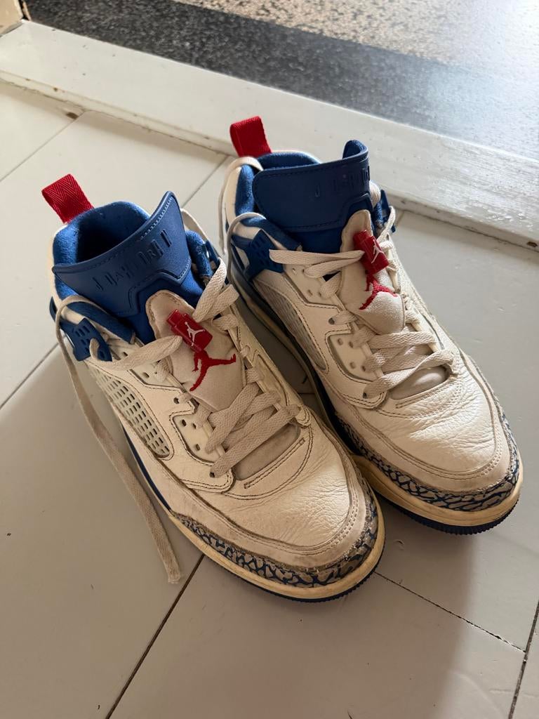 Nike Air Jordan 3 Retro True Blue, Ophalen of Verzenden, Gedragen, Wit, Sneakers of Gympen