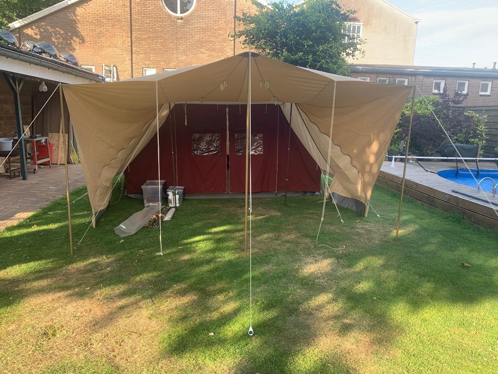 De Waard Stormvogel – met luifels – zeer nette staat, Caravans en Kamperen, Tenten, Ophalen, Gebruikt