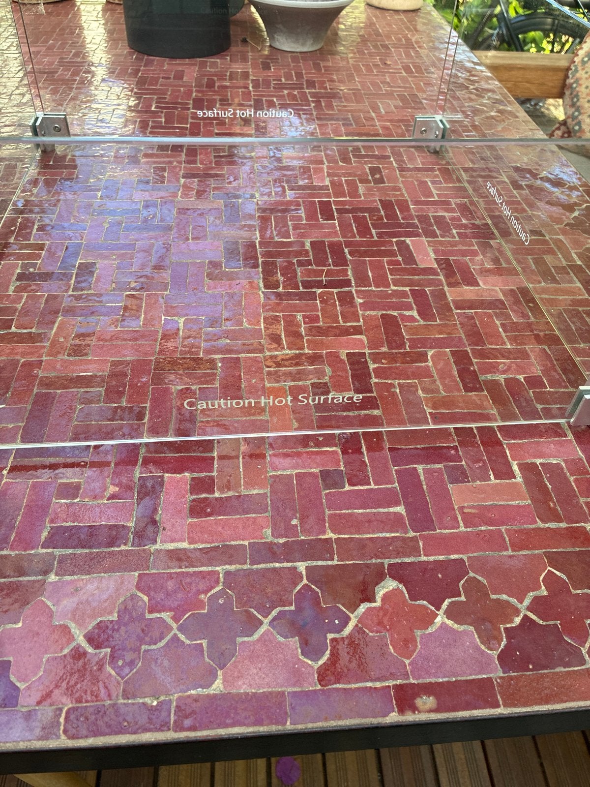 Glasombouw vuurhaard, Ophalen, Gebruikt