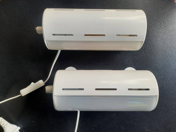 Ikea Smyg wandlampjes - bedlampjes , leeslampjes . set van 2, Gebruikt, IKEA, Ophalen of Verzenden, Metaal